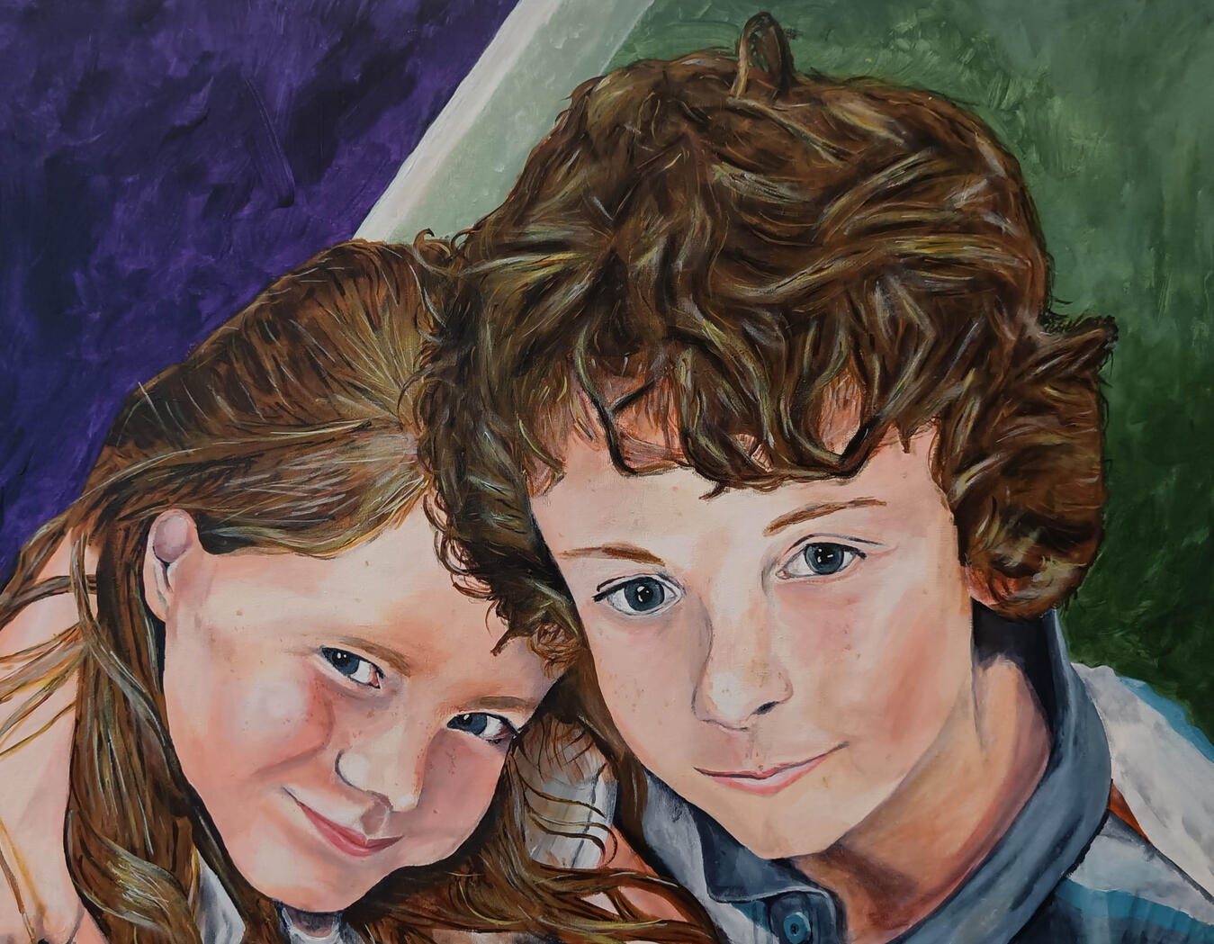 Children embrace